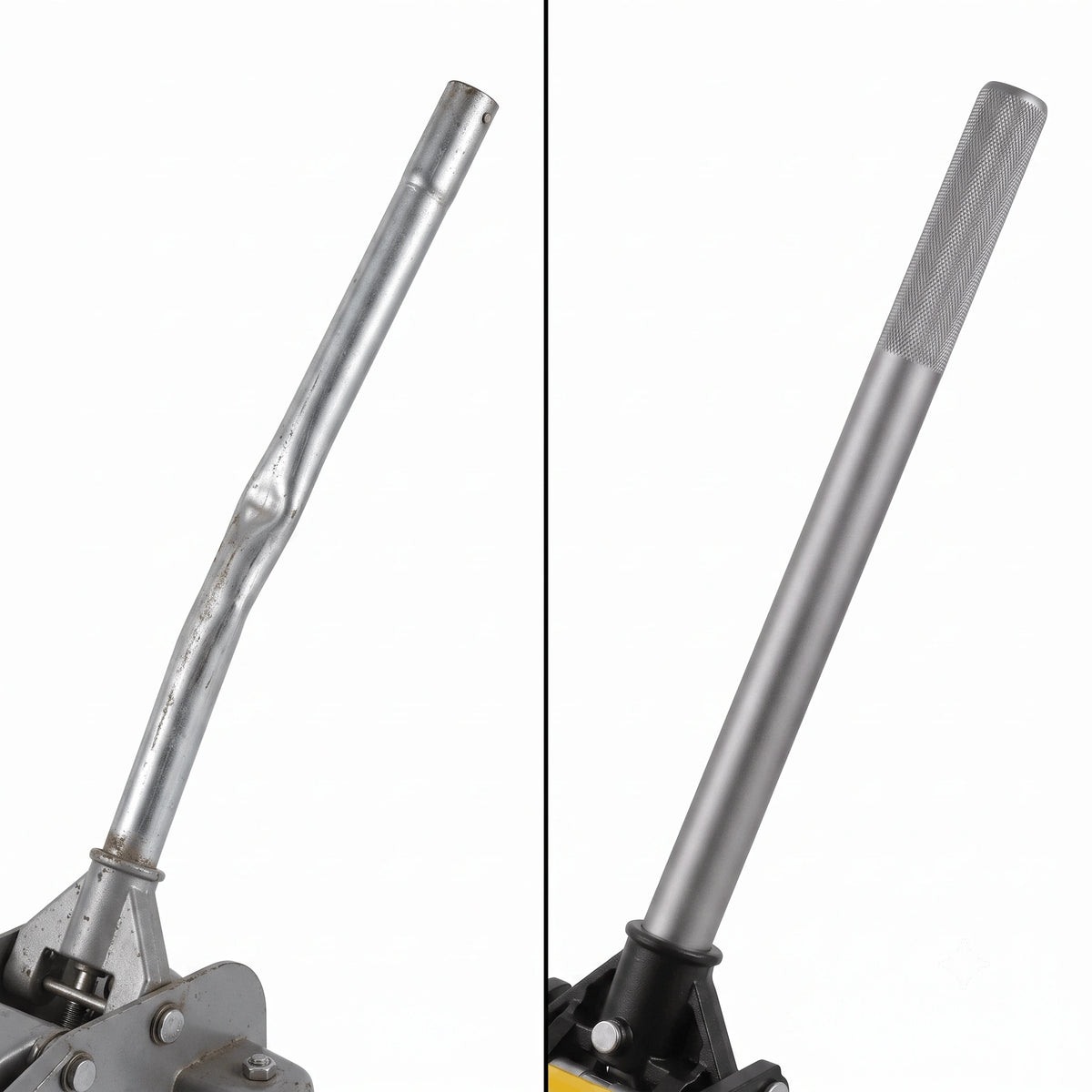 Cric hydraulique 2t extra plat rangé dans un garage